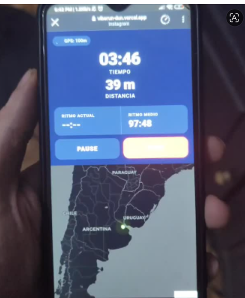 Captura real de una aplicacion mobile creada como ejemplo de producto.